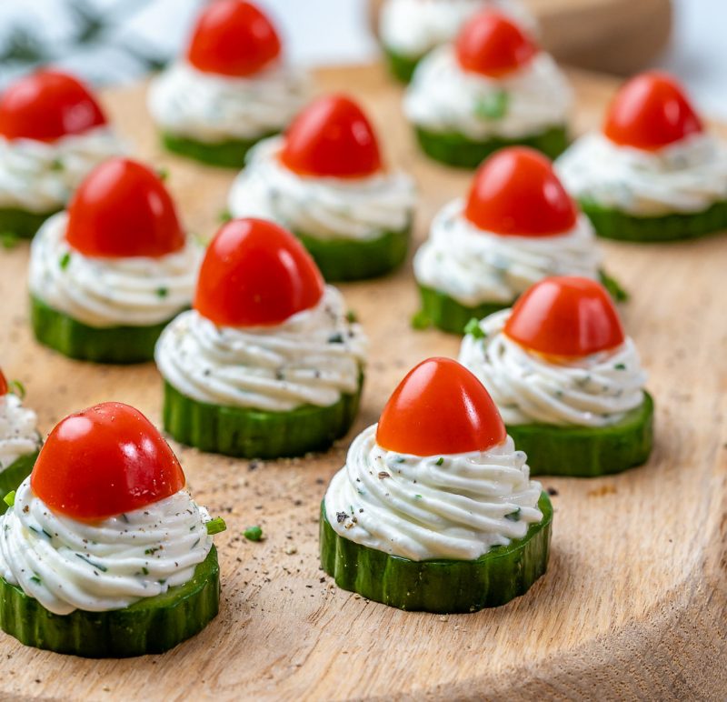 Festive Cucumber Bites | Clean Food Crush