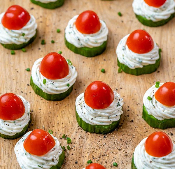 Festive Cucumber Bites | Clean Food Crush