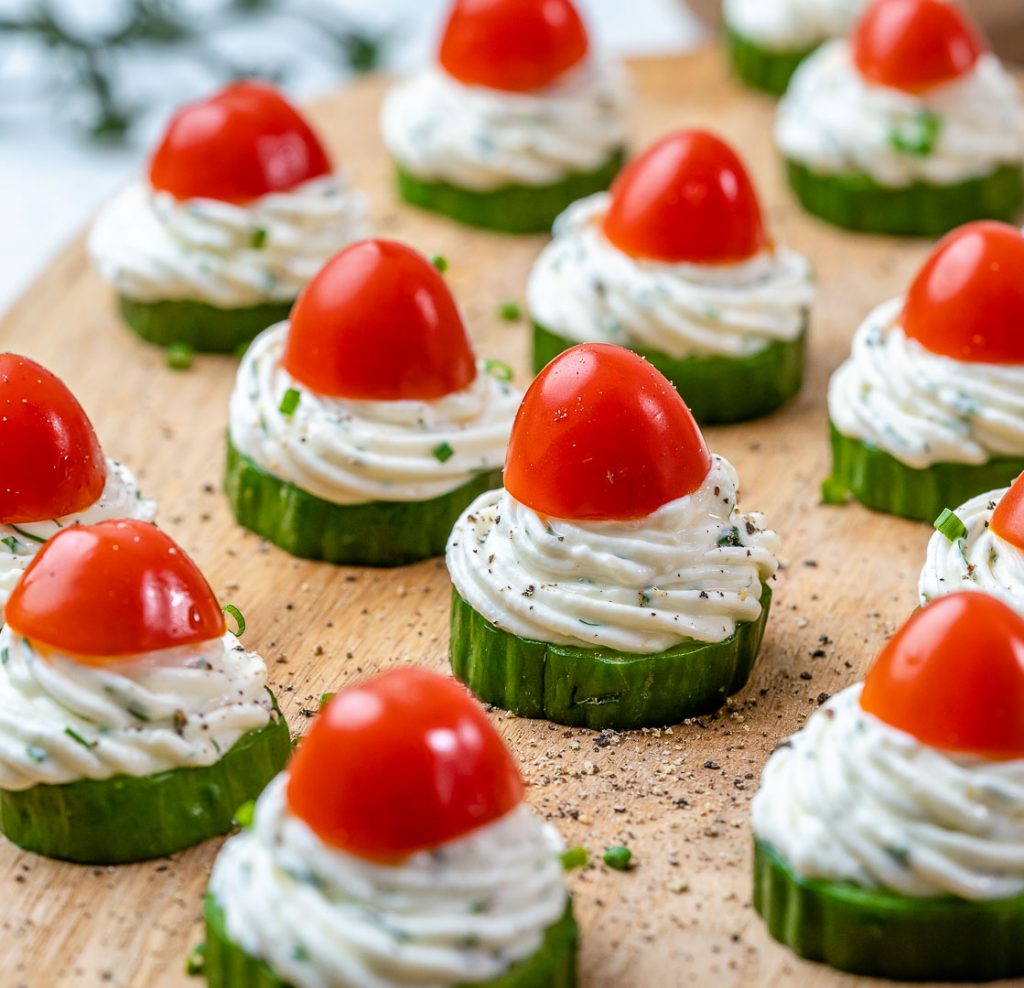 Festive Cucumber Bites