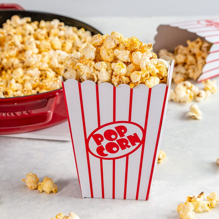 Healthier Stovetop Popcorn Recipe CleanFoodCrush 2 768x768 