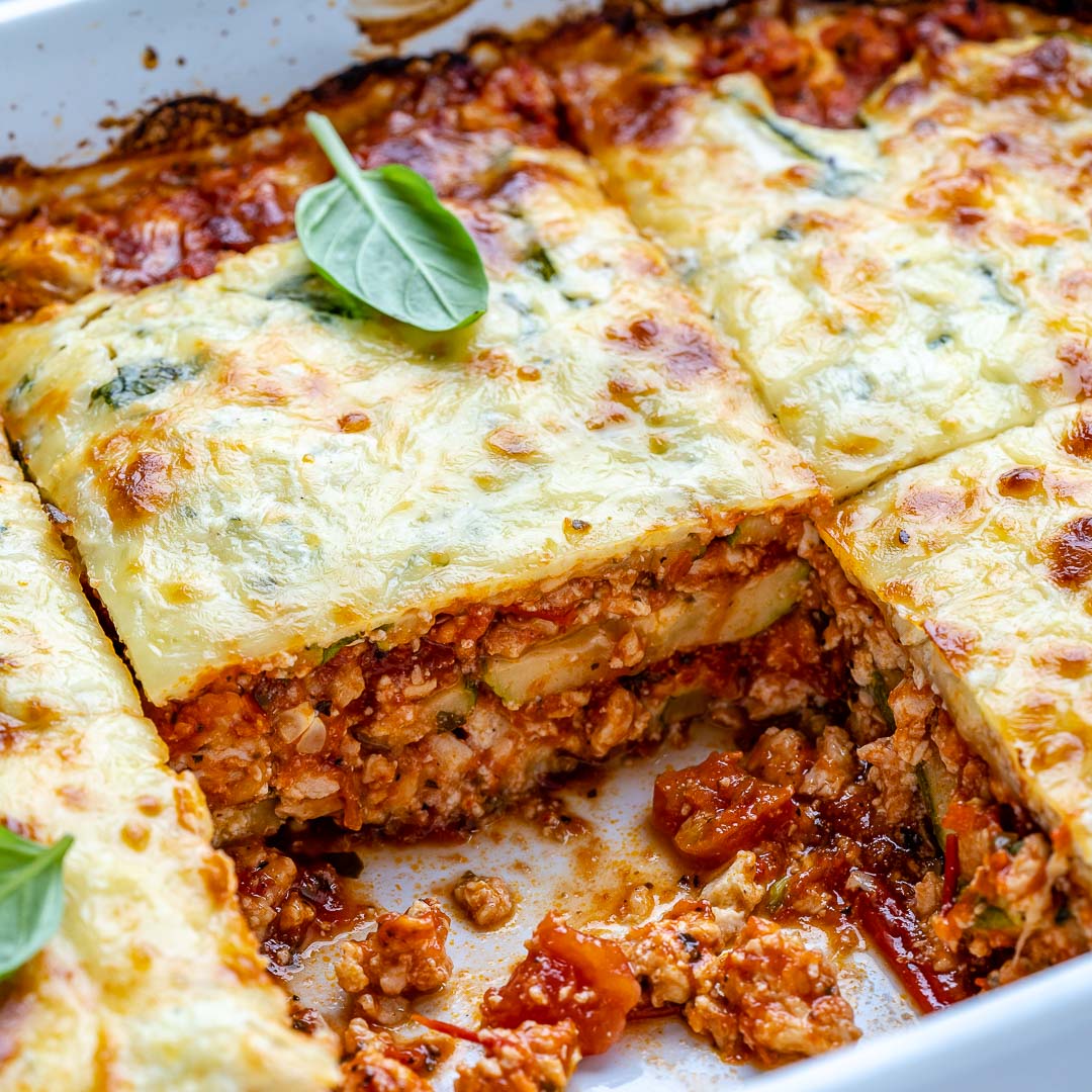 Low Carb Zucchini Lasagna | Clean Food Crush