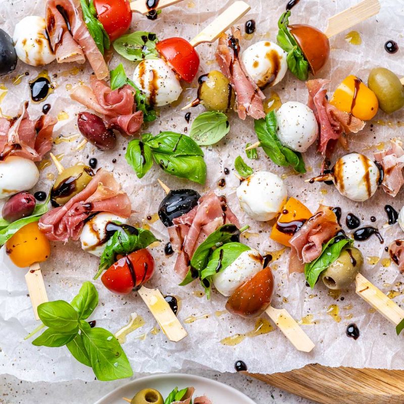 Mini Caprese Skewers | Clean Food Crush