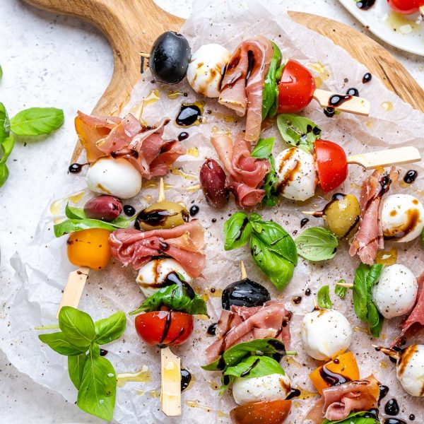 Mini Caprese Skewers | Clean Food Crush