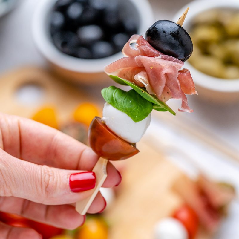 Mini Caprese Skewers | Clean Food Crush