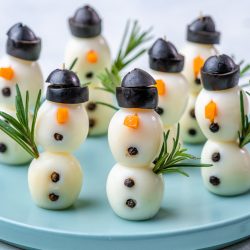 Quail Egg Snowmen