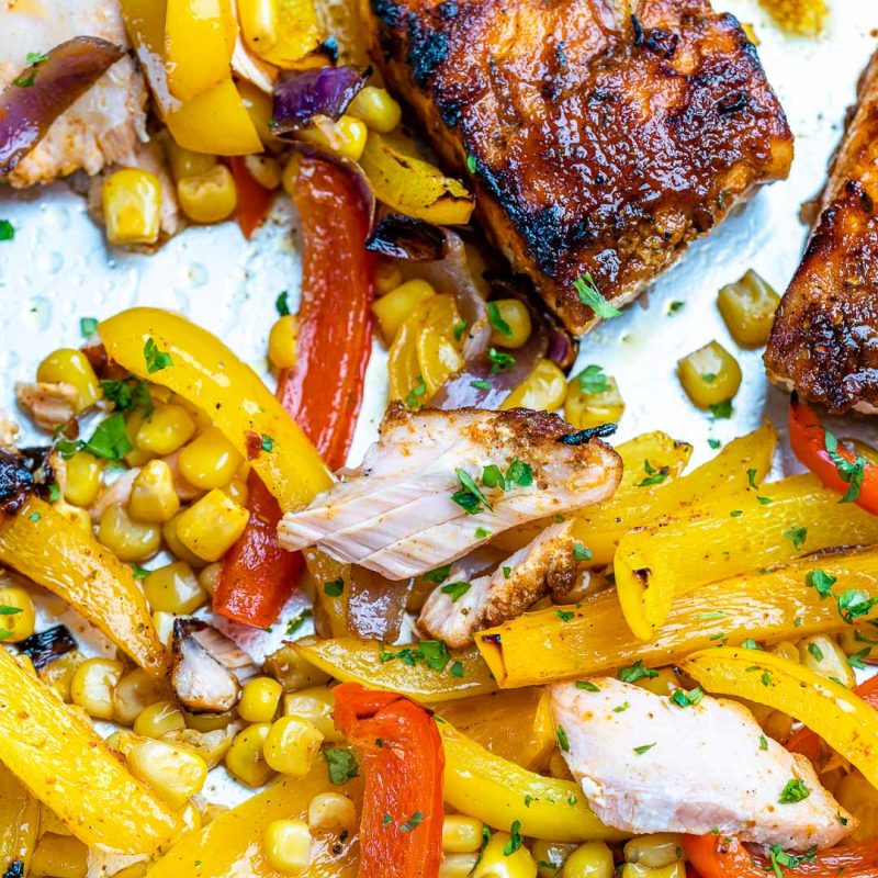 Baked Salmon Fajitas Clean Food Crush
