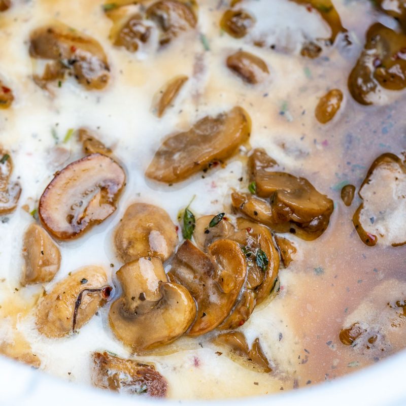 Slow Cooker Creamy Mushroom Soup Clean Food Crush