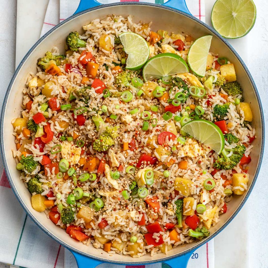 Sweet + Savory Hawaiian Fried Rice | Clean Food Crush