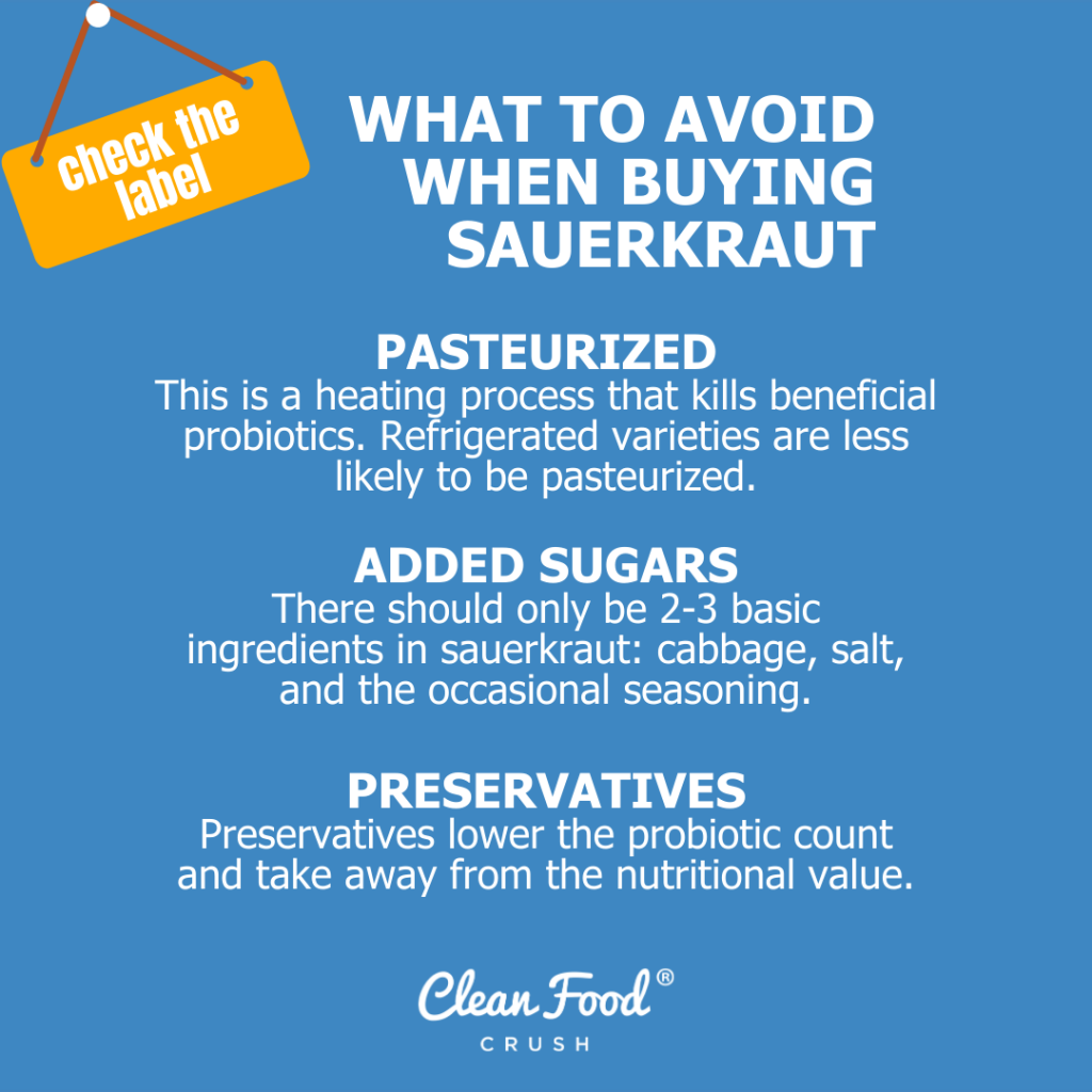 Health Benefits of Raw Sauerkraut Clean Food Crush