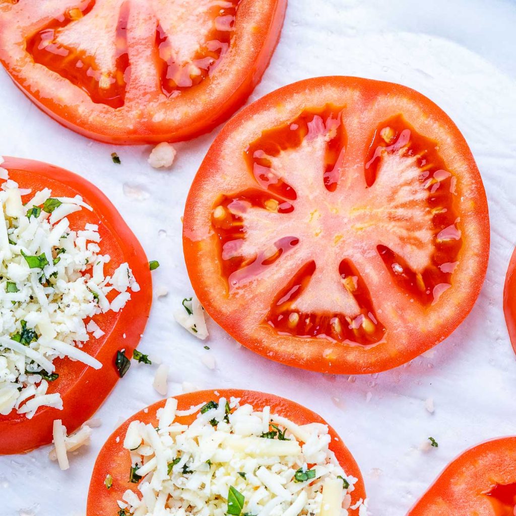 Baked Pizza Tomato Slices Clean Food Crush