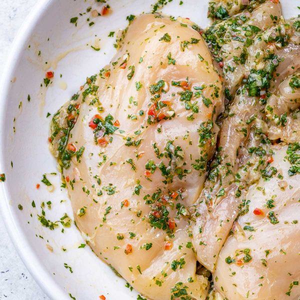 Chimichurri Marinated Chicken | Clean Food Crush