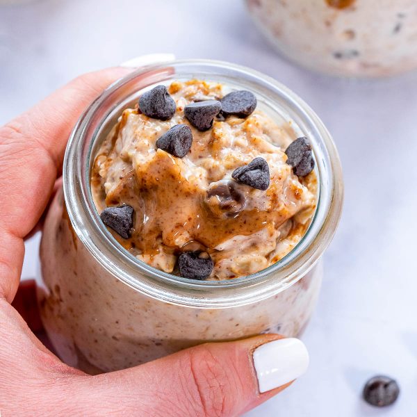Chocolate Chip Cookie Dough Overnight Oatmeal Clean Food Crush