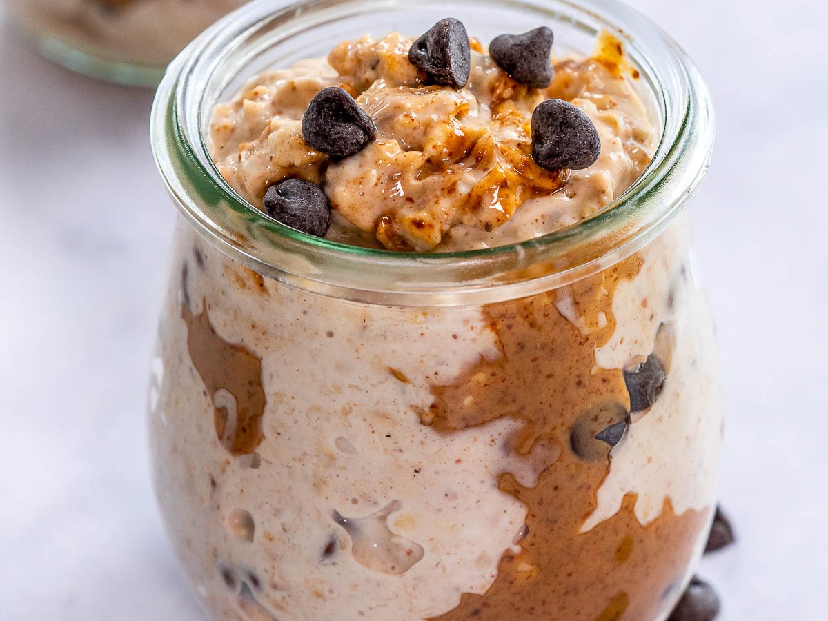 Chocolate Chip Cookie Dough Overnight Oatmeal