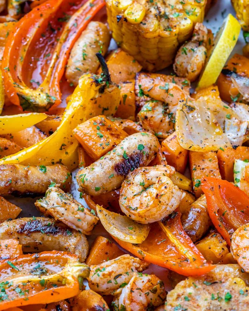 Sheet Pan Shrimp "Boil"