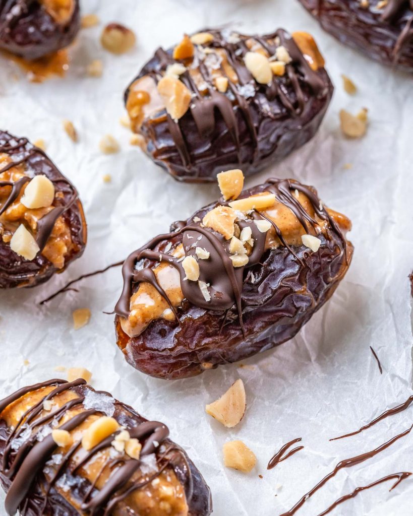 Snicker Stuffed Dates