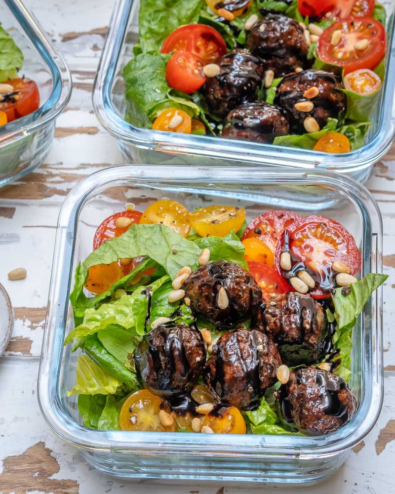 Balsamic Glazed Meatballs Clean Food Crush