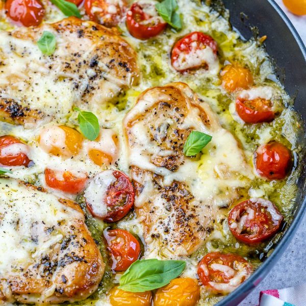 Chicken Margherita Skillet | Clean Food Crush