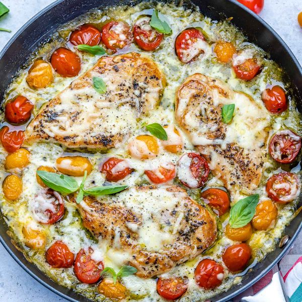 Chicken Margherita Skillet | Clean Food Crush