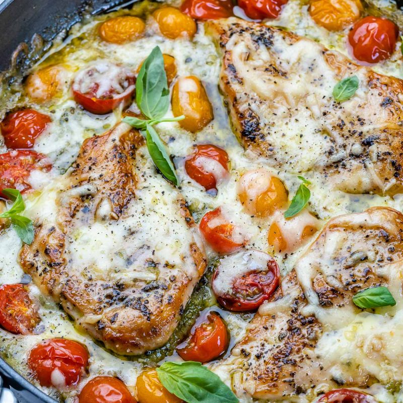Chicken Margherita Skillet | Clean Food Crush