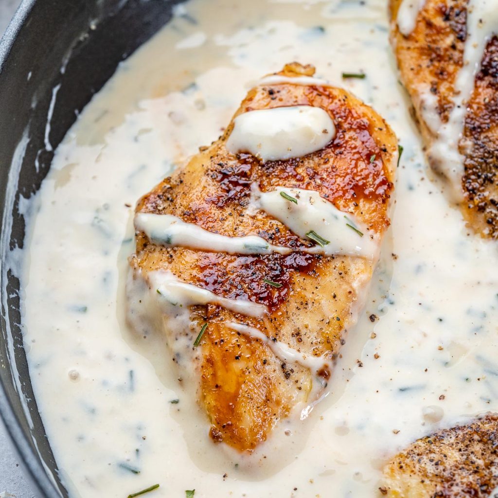 Sauteed Chicken in Creamy Mustard Sauce | Clean Food Crush