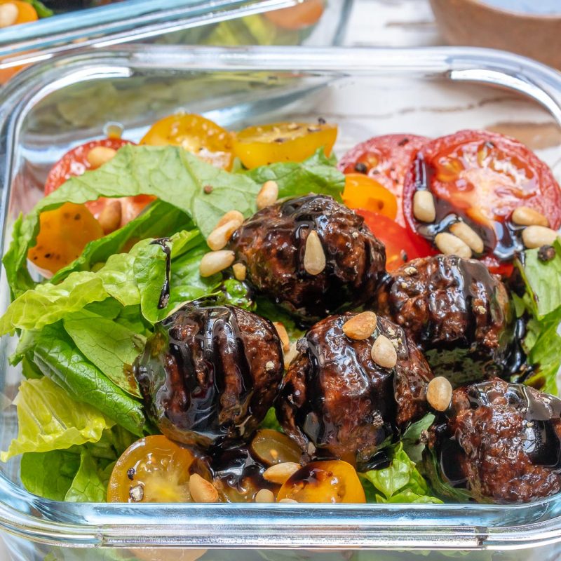 Balsamic Glazed Meatballs Clean Food Crush