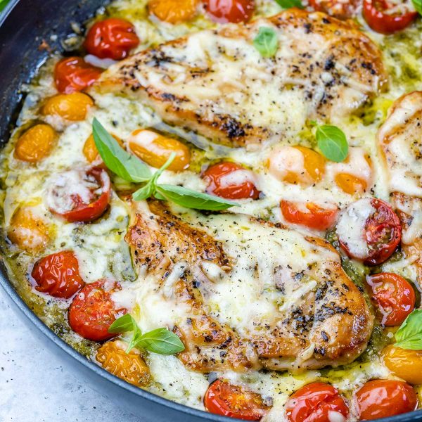 Chicken Margherita Skillet | Clean Food Crush