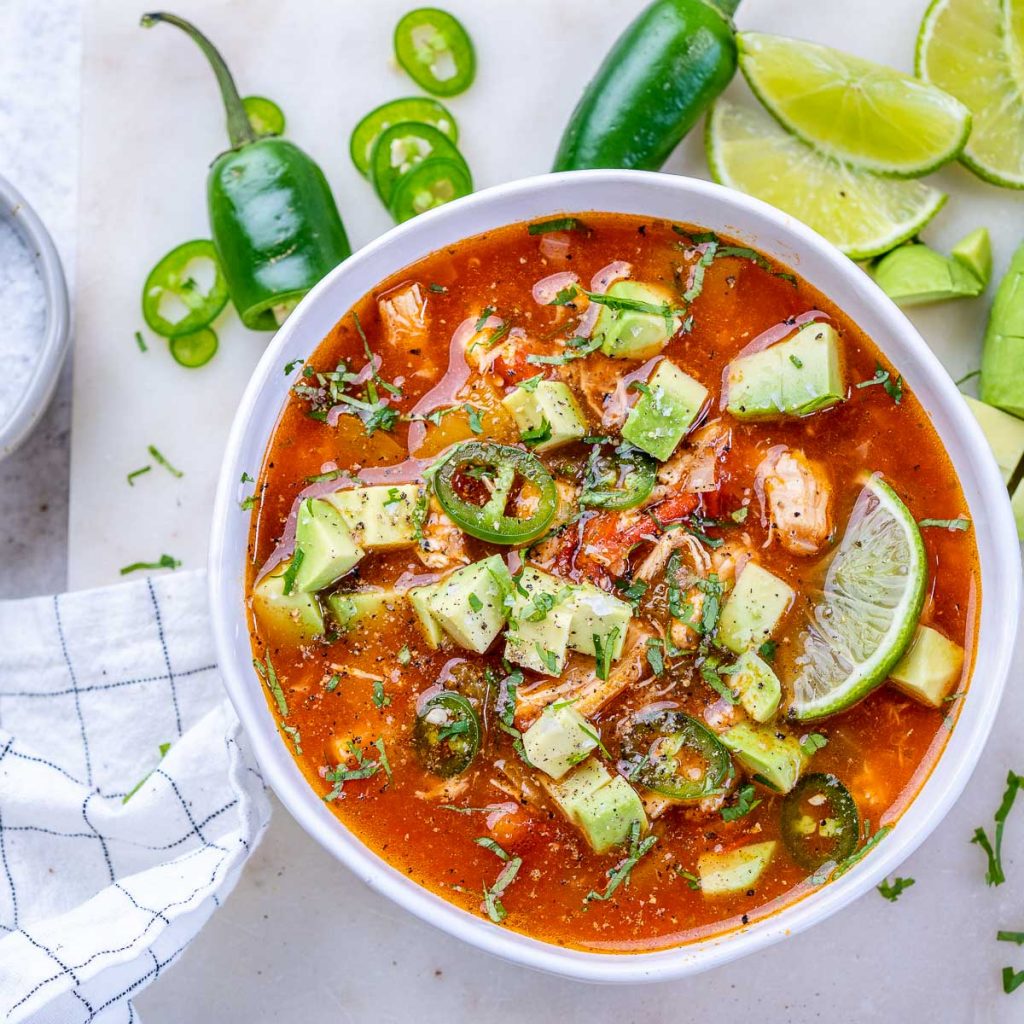 Crockpot Chicken & Lime Soup | Clean Food Crush