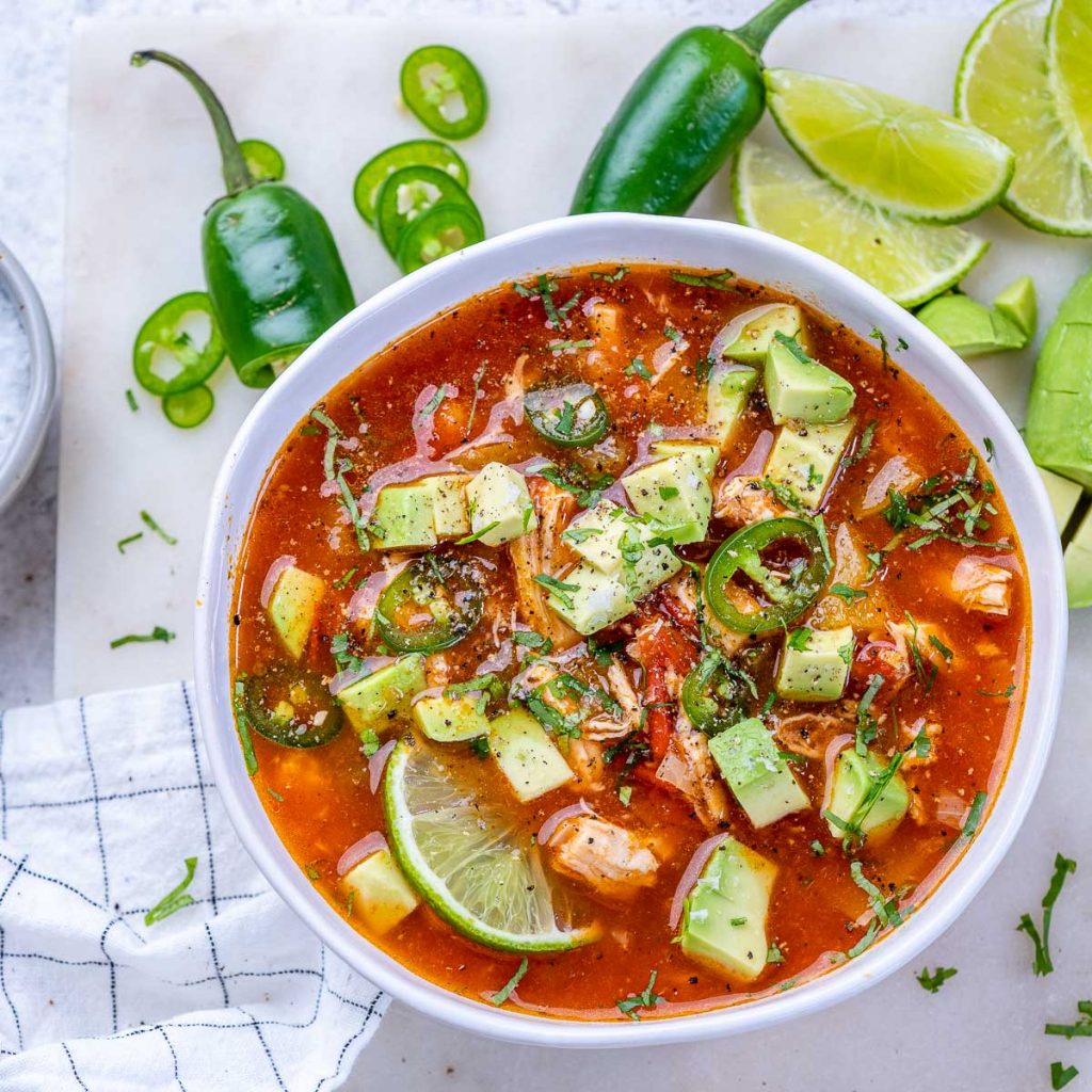 Crockpot Chicken & Lime Soup | Clean Food Crush