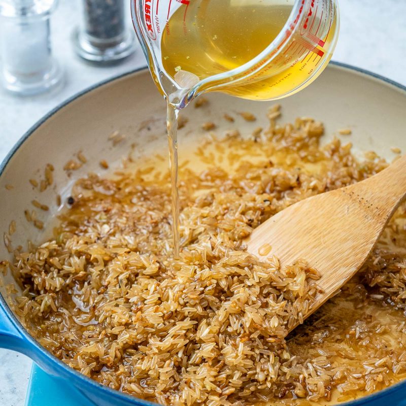 Herbed Mushroom Brown Rice | Clean Food Crush