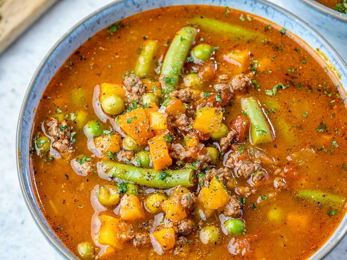 Instant Pot Beef Vegetable Soup (Crock-Pot/Slow Cooker & Stovetop Instructions too)