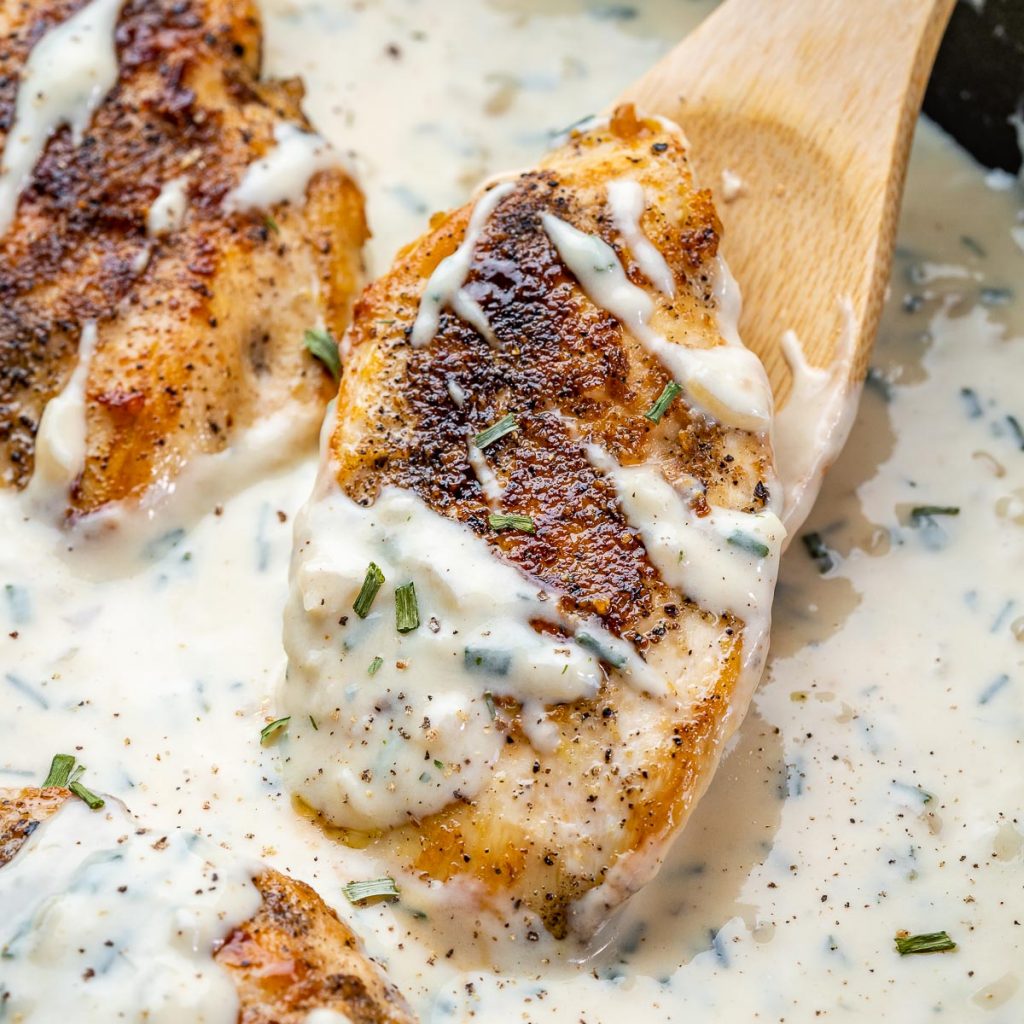 Sauteed Chicken in Creamy Mustard Sauce | Clean Food Crush