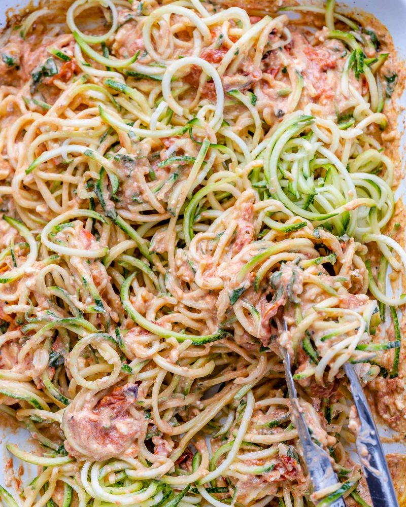 Baked Feta Zoodles Clean Food Crush