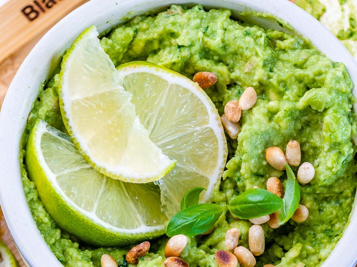 Pine Nut Basil Guacamole