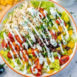 Chicken Chopped Salad with Jalapeno Dressing