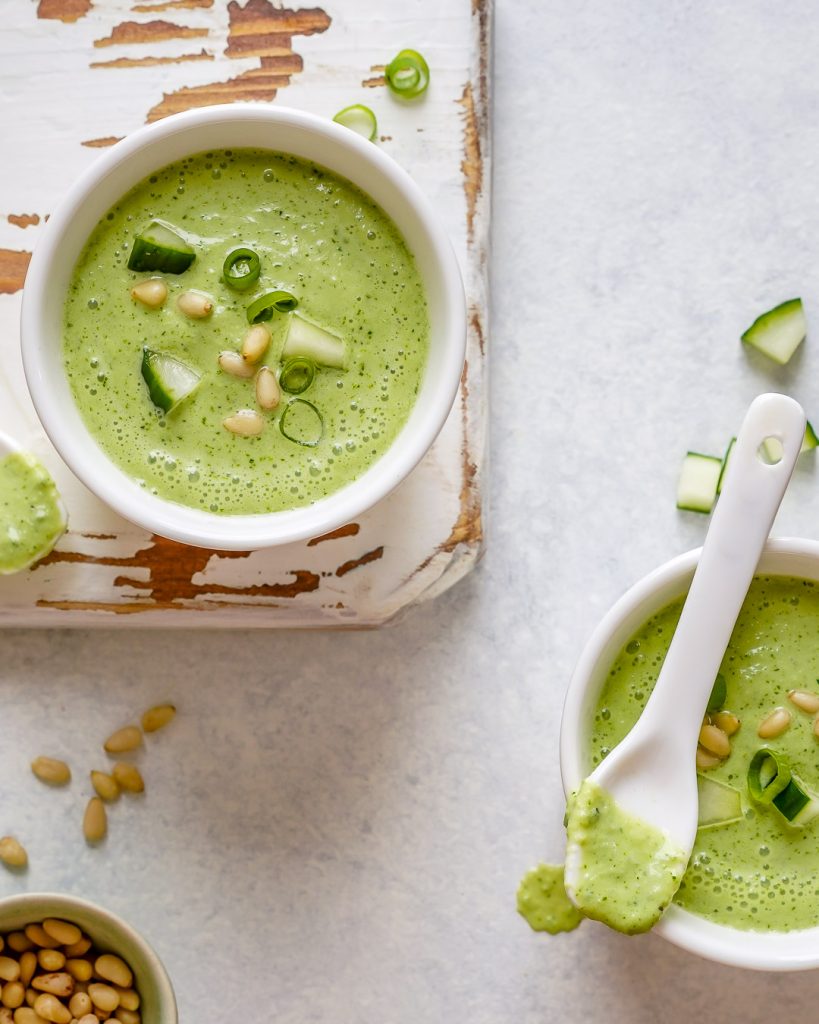 Cold & Refreshing Cucumber Soup | Clean Food Crush