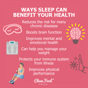 Why Sleep Matters for Your Weight and Health | Clean Food Crush