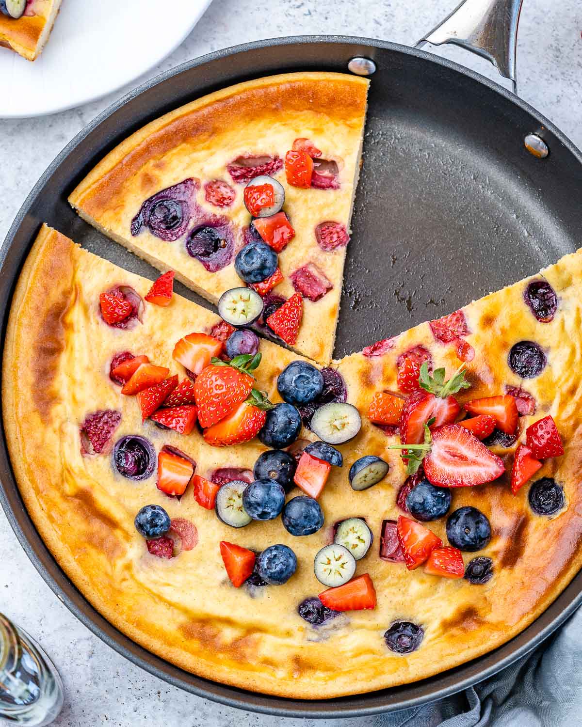 Skillet Berry Baked Pancake | Clean Food Crush