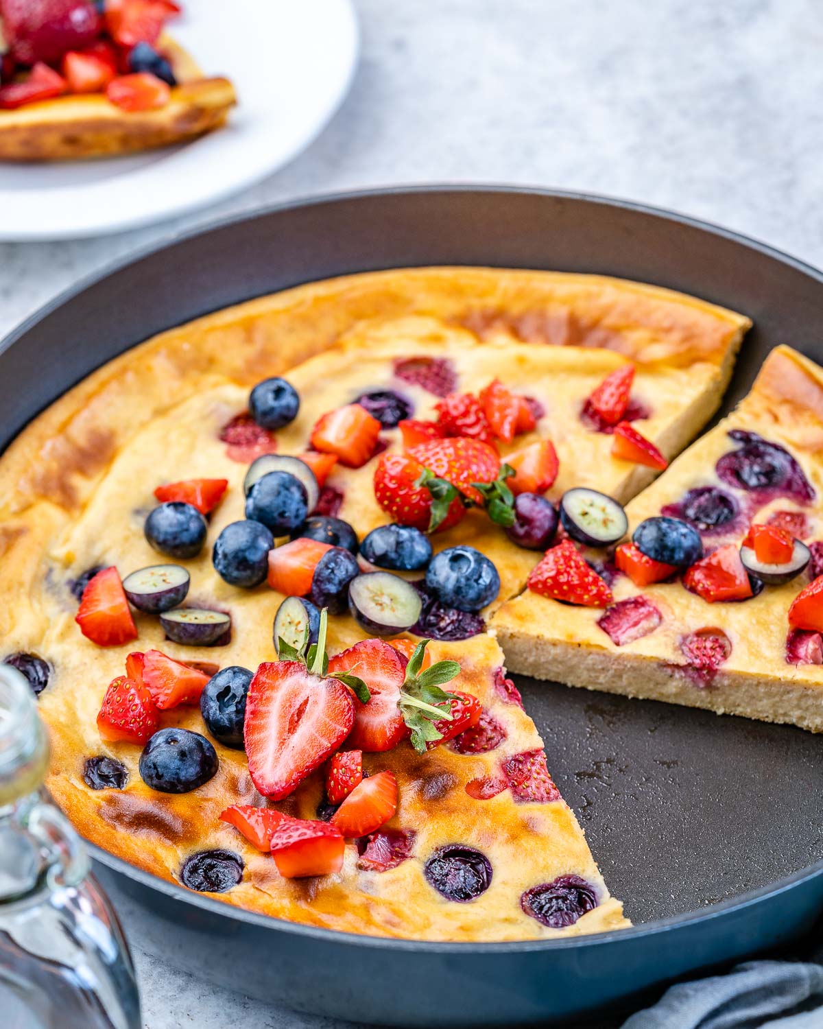 Skillet Berry Baked Pancake | Clean Food Crush