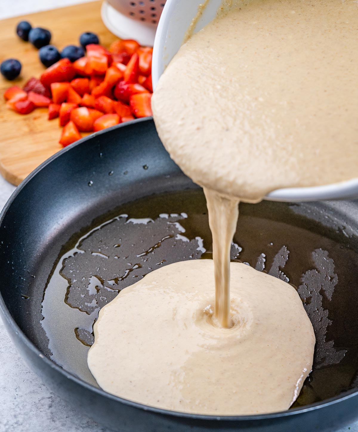 Skillet Berry Baked Pancake