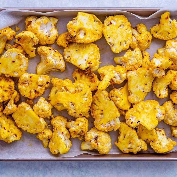 Turmeric Roasted Cauliflower | Clean Food Crush