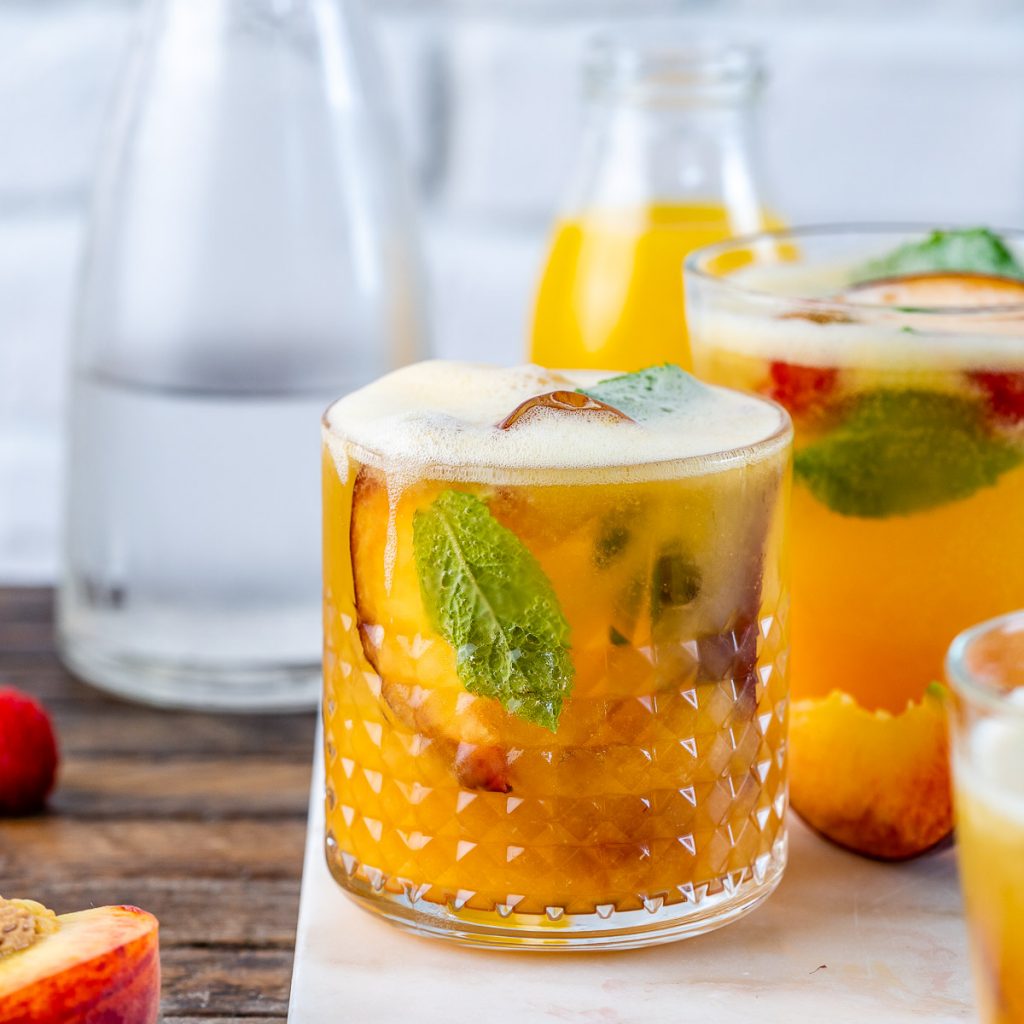 Alcohol-Free Ripe Peach Coolers | Clean Food Crush