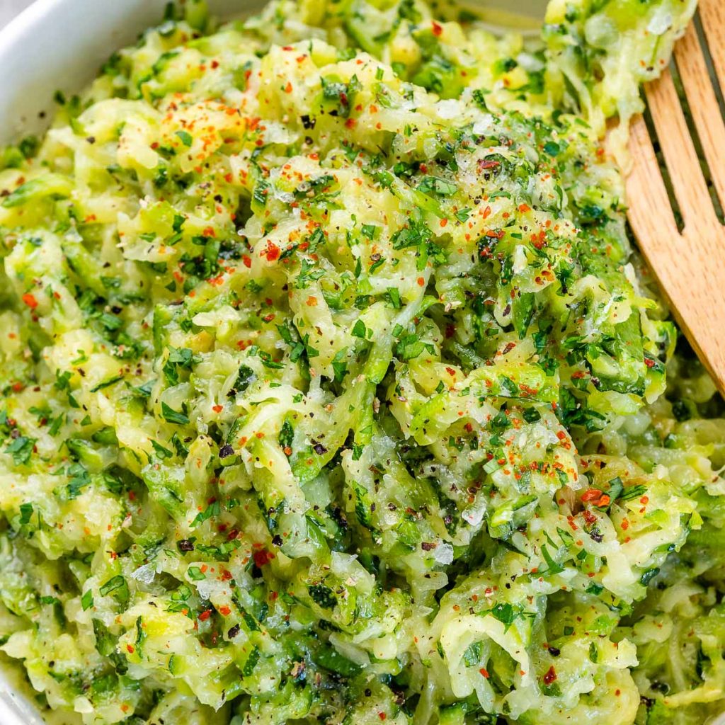 Sautéed Shredded Zucchini Clean Food Crush