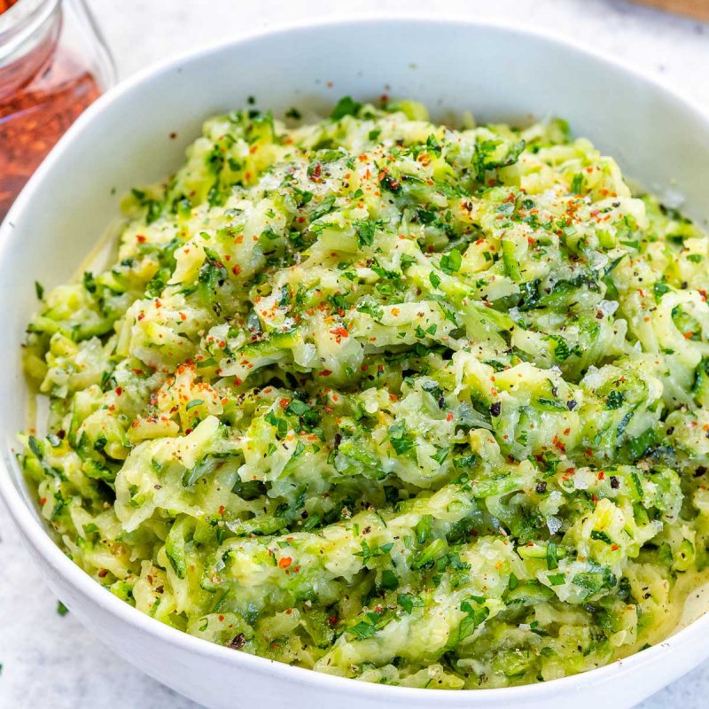 Sautéed Shredded Zucchini Clean Food Crush