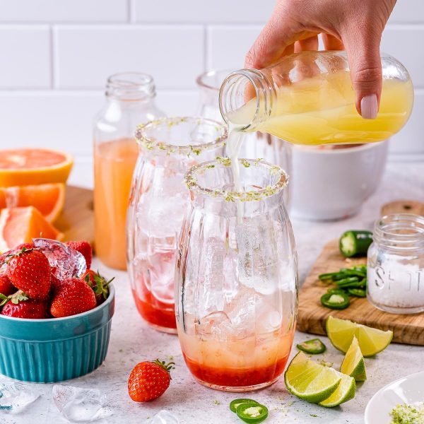 AlcoholFree Strawberry Margaritas Clean Food Crush