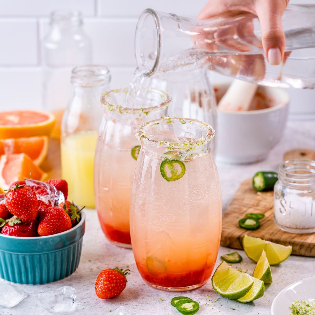 AlcoholFree Strawberry Margaritas Clean Food Crush