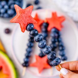 Watermelon + Blueberry Skewers