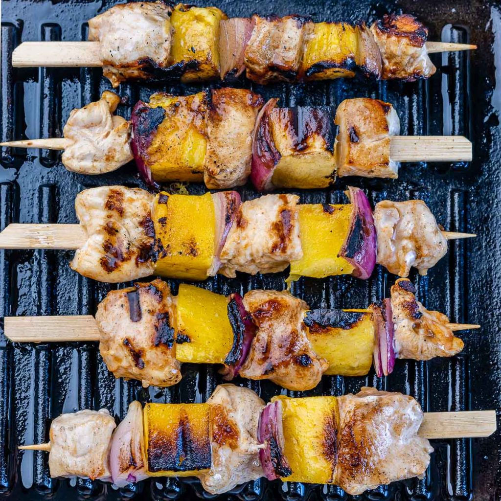 Grilled Chicken + Mango Skewers Clean Food Crush