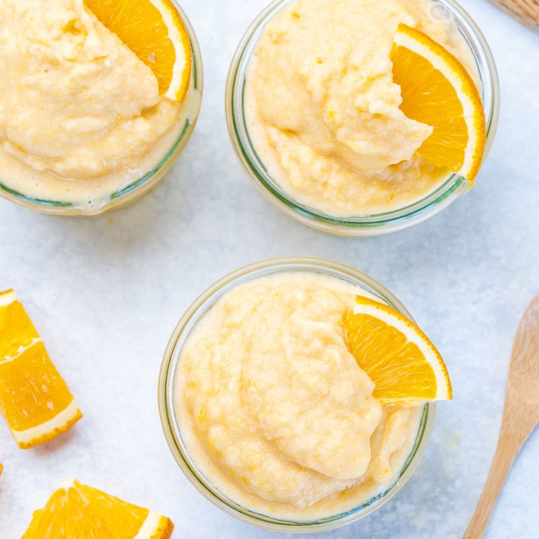 Orange Creamsicle Homemade Ice Cream Clean Food Crush