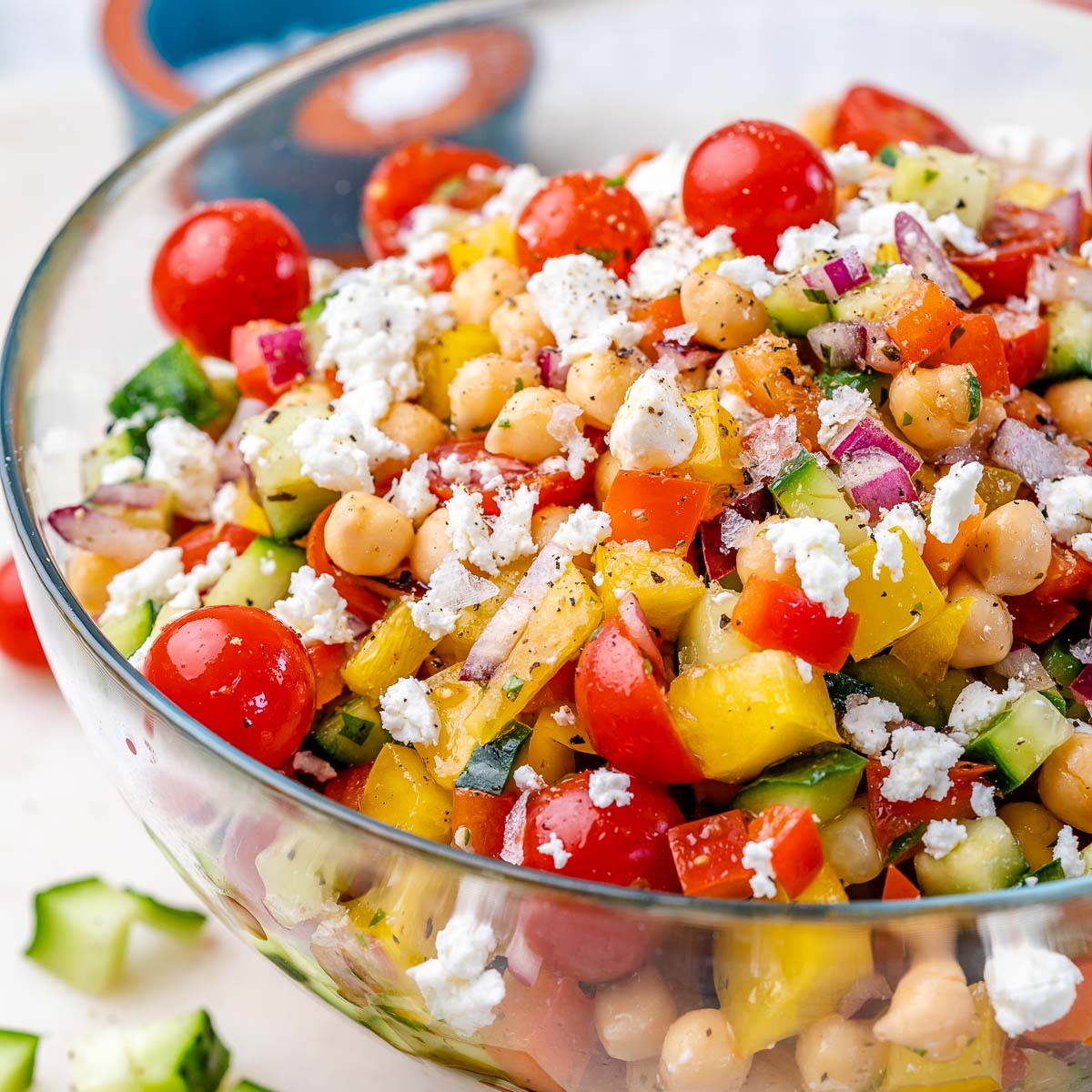 Mediterranean Chopped Salad - Eat Yourself Skinny