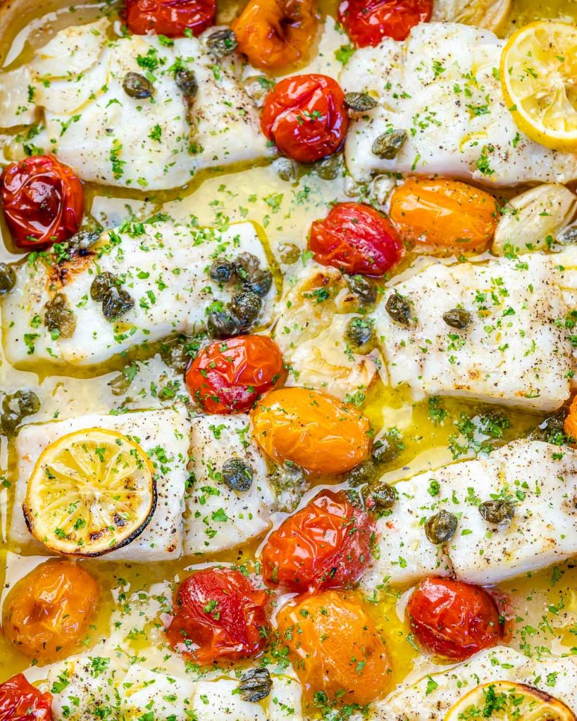 Lemon-Garlic Baked Cod | Clean Food Crush